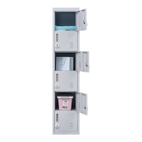 6-Door Locker for Office Gym Shed School Home Storage Furniture Kings Warehouse 