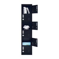 6-Door Locker for Office Gym Shed School Home Storage Furniture Kings Warehouse 