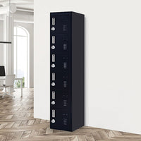 6-Door Locker for Office Gym Shed School Home Storage Furniture Kings Warehouse 