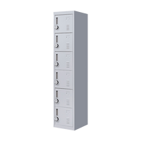 6-Door Locker for Office Gym Shed School Home Storage Furniture Kings Warehouse 