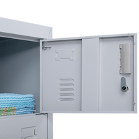 6-Door Locker for Office Gym Shed School Home Storage Furniture Kings Warehouse 