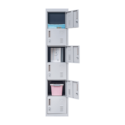 6-Door Locker for Office Gym Shed School Home Storage Furniture Kings Warehouse 