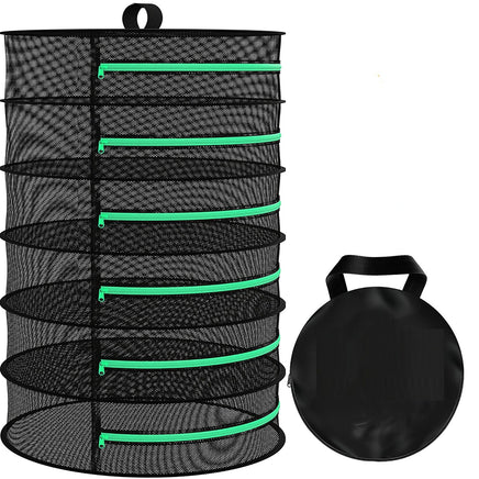 6-Layer 120cm Foldable Herb Vegetable Fruit Drying Dehydrating Rack Mesh Hanging Dryer Kings Warehouse 