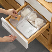 6 Pack Frosted plastic dresser and desk drawer storage rack for make-up brushes and kitchen Kings Warehouse 