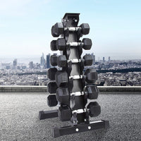 6 Pairs Dumbbell Storage Rack Vertical Heavy Weight Set Home Gym Equipment Kings Warehouse 