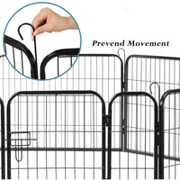 6 Panel Pet Dog Cat Bunny Puppy Play pen Playpen 80x80cm Exercise Cage Dog Panel Fence coops & hutches Kings Warehouse 