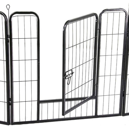 6 Panel Pet Dog Cat Bunny Puppy Play pen Playpen 80x80cm Exercise Cage Dog Panel Fence coops & hutches Kings Warehouse 