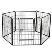 6 Panel Pet Dog Cat Bunny Puppy Play pen Playpen 80x80cm Exercise Cage Dog Panel Fence coops & hutches Kings Warehouse 