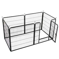 6 Panel Pet Dog Cat Bunny Puppy Play pen Playpen 80x80cm Exercise Cage Dog Panel Fence coops & hutches Kings Warehouse 