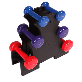 6-Piece Dumbbell Set with Rack Sports & Fitness Kings Warehouse 