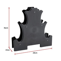 6-Piece Dumbbell Set with Storage Rack for Home Gym Training Sports & Fitness Kings Warehouse 