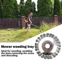 6" Weed Brush Steel Wire LawnMower Grass Cutter Head Garden Trimmer Wheel AU Auto Accessories Kings Warehouse 
