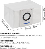 6 X Auto Empty Station Dust Bags For Ecovacs Deebot X1 Omni Series Robots Appliances Kings Warehouse 