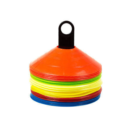 60 Pack Sports Training Discs Markers Cones Soccer AFL Exercise Personal Fitness Sports & Fitness Kings Warehouse 