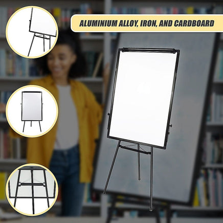 60 x 90cm Magnetic Writing Whiteboard Dry Erase w/ Height Adjustable Tripod Stand Furniture Kings Warehouse 