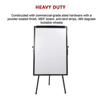 60 x 90cm Magnetic Writing Whiteboard Dry Erase w/ Height Adjustable Tripod Stand Furniture Kings Warehouse 