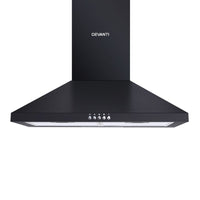 600mm Range Hood 60cm Rangehood Black Appliances Kings Warehouse 