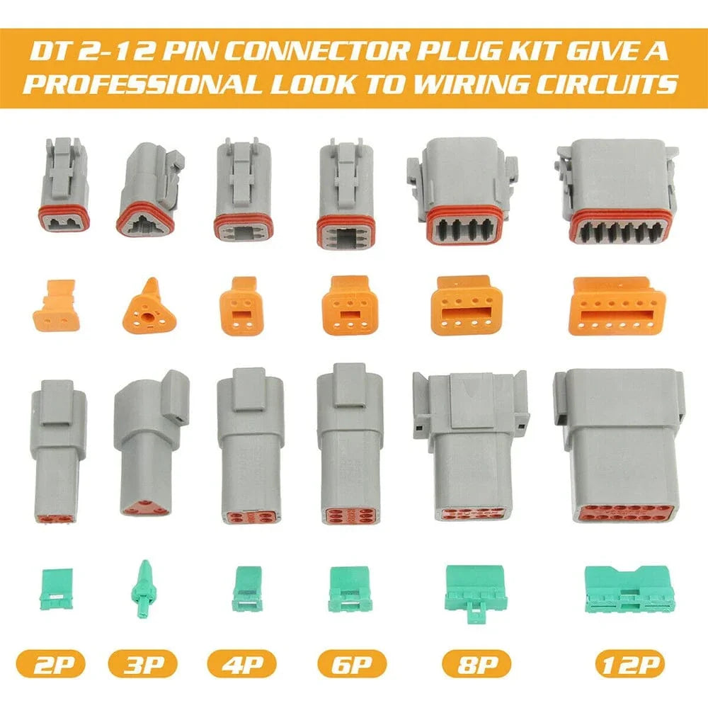 thumbnail image 2 of 1600-Piece Deutsch DT Connector Plug Kit With Genuine Deutsch Crimp Tool - IP68, 2-12 Pin 2 of 3