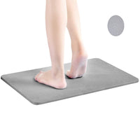 60cm*40cm Diatomaceous Earth Bath Mat, Nonslip Absorbent - Fast Drying Bathroom Floor Shower Mats Anti-Slip Mat Kings Warehouse 