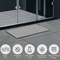 60cm*40cm Diatomaceous Earth Bath Mat, Nonslip Absorbent - Fast Drying Bathroom Floor Shower Mats Anti-Slip Mat Kings Warehouse 
