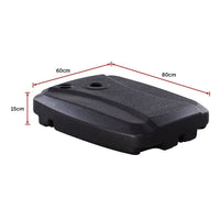 60x80cm Outdoor Umbrella Stand Base Sand/ Water Pod Round Portable Grip Home & Garden Kings Warehouse 
