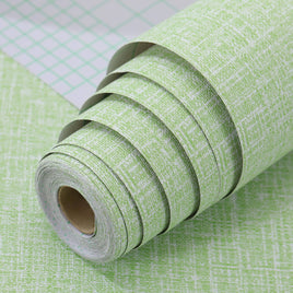 61cm x 10m Green Wallpaper Decor Faux Grasscloth Paper Wall Paper Self Adhesive Removable Kings Warehouse 