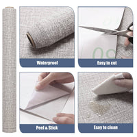61cm x 10m Wallpaper Decor Faux Grasscloth Contact Paper Wall Paper Self Adhesive Removable Kings Warehouse 