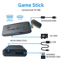 64G 4K 10000+ Retro Games Stick TV Video Game Console HDMI 2 Wireless Controller Baby & Kids Kings Warehouse 