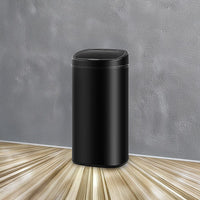 68L Motion Sensor Bin Automatic Stainless Steel Kitchen Rubbish Trash - Black Home & Garden Kings Warehouse 