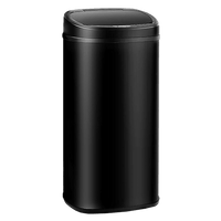 68L Motion Sensor Bin Automatic Stainless Steel Kitchen Rubbish Trash - Black Home & Garden Kings Warehouse 