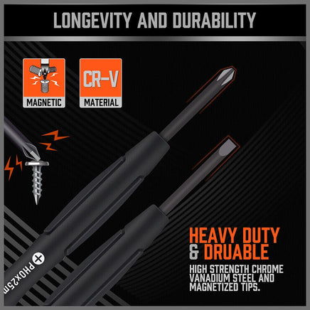 6Pc Precision Screwdriver Set Phillips Slotted Electronic PC Repair Small Driver Tools Kings Warehouse 
