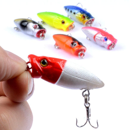 6X 3.5cm Popper Poppers Fishing Hard Lure Lures Surface Tackle Fresh Saltwater Kings Warehouse 