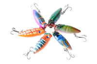 6X 3.5cm Popper Poppers Fishing Lure Lures Surface Tackle Fresh Saltwater Kings Warehouse 