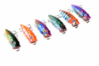 6X 3.5cm Popper Poppers Fishing Lure Lures Surface Tackle Fresh Saltwater Kings Warehouse 