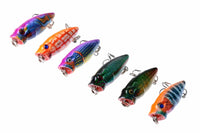 6X 3.5cm Popper Poppers Fishing Lure Lures Surface Tackle Fresh Saltwater Kings Warehouse 