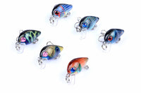 6x 3cm Popper Crank Bait Fishing Lure Lures Surface Tackle Saltwater Kings Warehouse 
