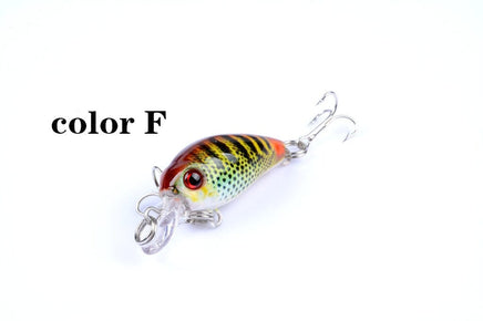 6x 4.5cm Popper Crank Bait Fishing Lure Lures Surface Tackle Saltwater Kings Warehouse 