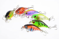 6x 4.5cm Popper Crank Bait Fishing Lure Lures Surface Tackle Saltwater Kings Warehouse 