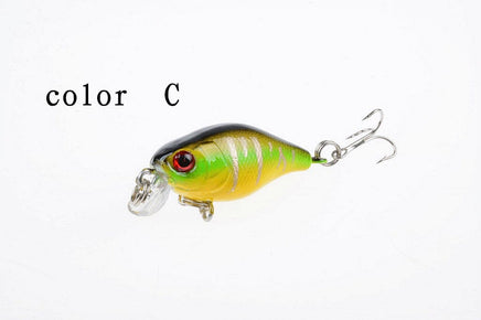 6x 4.5cm Popper Crank Bait Fishing Lure Lures Surface Tackle Saltwater Kings Warehouse 