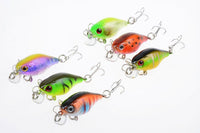 6x 4.5cm Popper Crank Bait Fishing Lure Lures Surface Tackle Saltwater Kings Warehouse 
