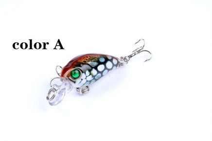 6x 4.5cm Popper Crank Bait Fishing Lure Lures Surface Tackle Saltwater Kings Warehouse 