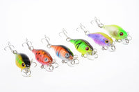 6x 4.5cm Popper Crank Bait Fishing Lure Lures Surface Tackle Saltwater Kings Warehouse 