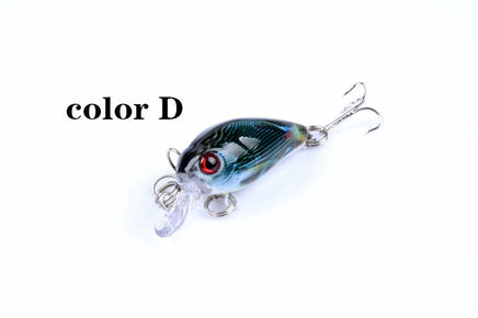 6x 4.5cm Popper Crank Bait Fishing Lure Lures Surface Tackle Saltwater Kings Warehouse 