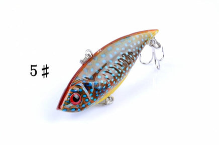 6x 6.5cm Vib Bait Fishing Lure Lures Hook Tackle Saltwater Kings Warehouse 