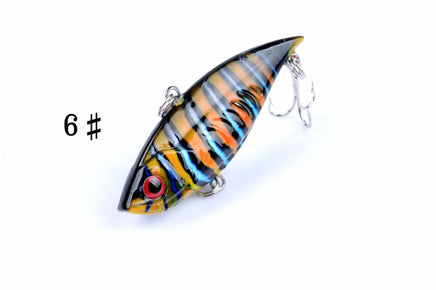 6x 6.5cm Vib Bait Fishing Lure Lures Hook Tackle Saltwater Kings Warehouse 