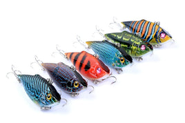 6x 6.5cm Vib Bait Fishing Lure Lures Hook Tackle Saltwater Kings Warehouse 