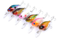 6x 6cm Popper Crank Bait Fishing Lure Lures Surface Tackle Saltwater Kings Warehouse 