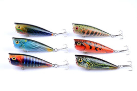 6X 6cm Popper Poppers Fishing Lure Lures Surface Tackle Fresh Saltwater Kings Warehouse 