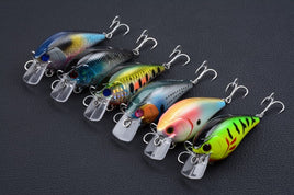 6x 8cm Popper Crank Bait Fishing Lure Lures Surface Tackle Saltwater Kings Warehouse 