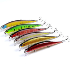6x Popper Minnow 12.5cm Fishing Lure Lures Surface Tackle Fresh Saltwater Kings Warehouse 